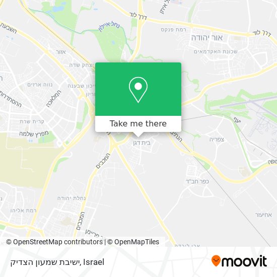 ישיבת שמעון הצדיק map