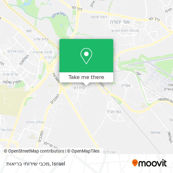 מכבי שירותי בריאות map