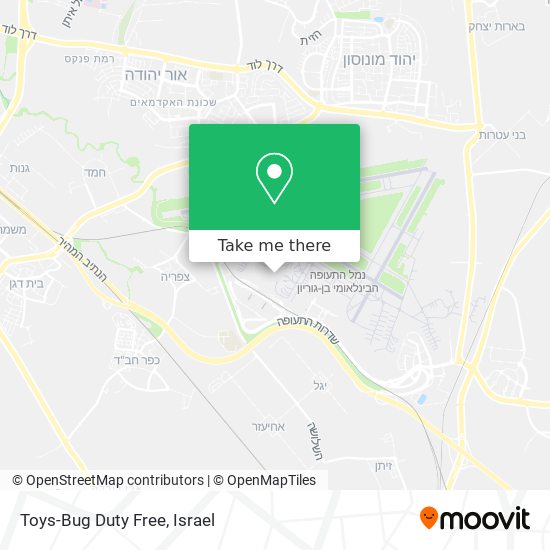 Карта Toys-Bug Duty Free