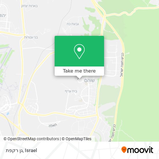 גן רקפת map