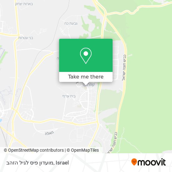 מועדון פיס לגיל הזהב map