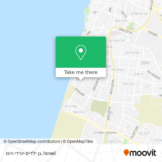 גן ילדים-יורדי הים map