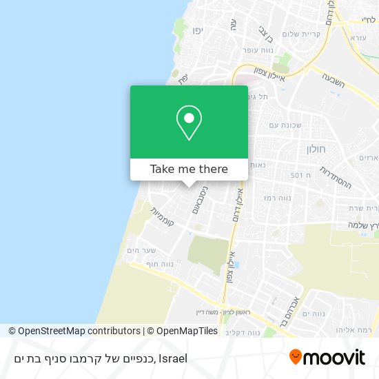 כנפיים של קרמבו סניף בת ים map