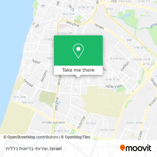 שירותי בריאות כללית map