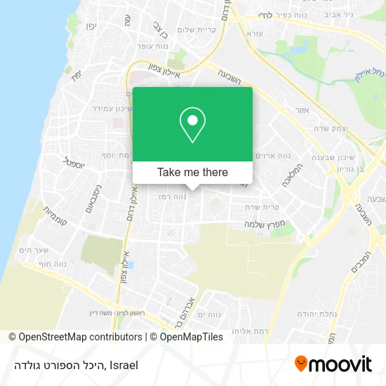 Карта היכל הספורט גולדה