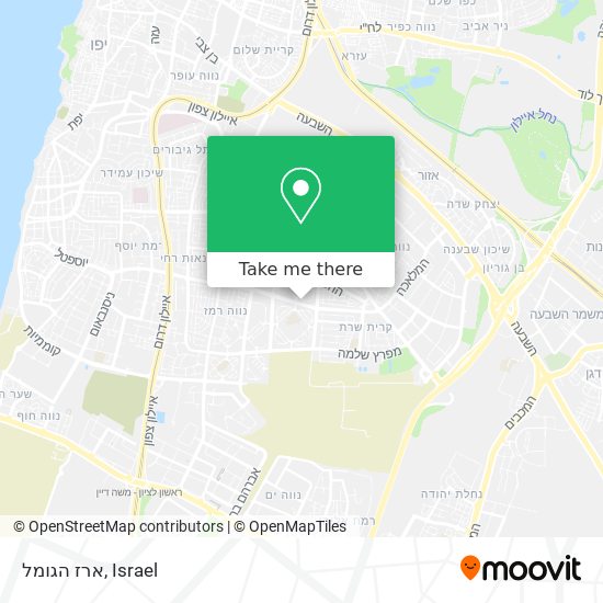ארז הגומל map