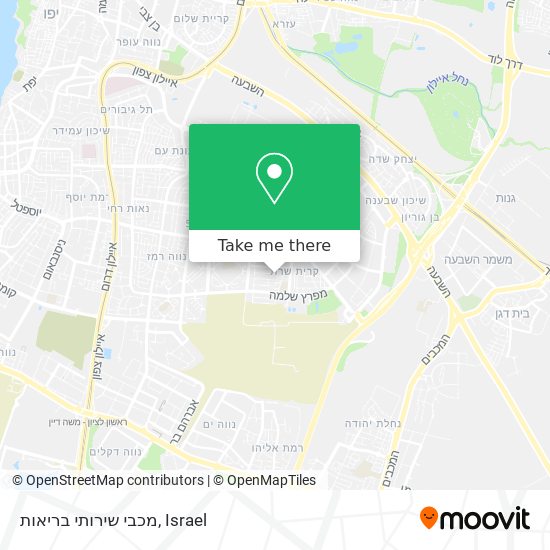 מכבי שירותי בריאות map