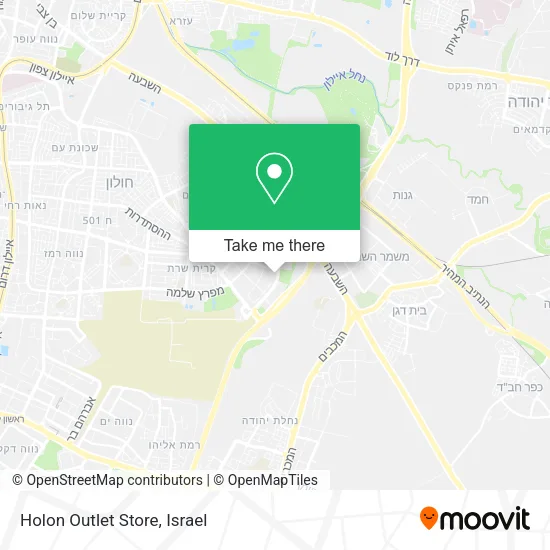 Карта Holon Outlet Store