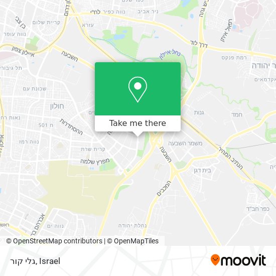 גלי קור map