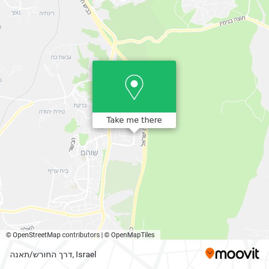 דרך החורש/תאנה map