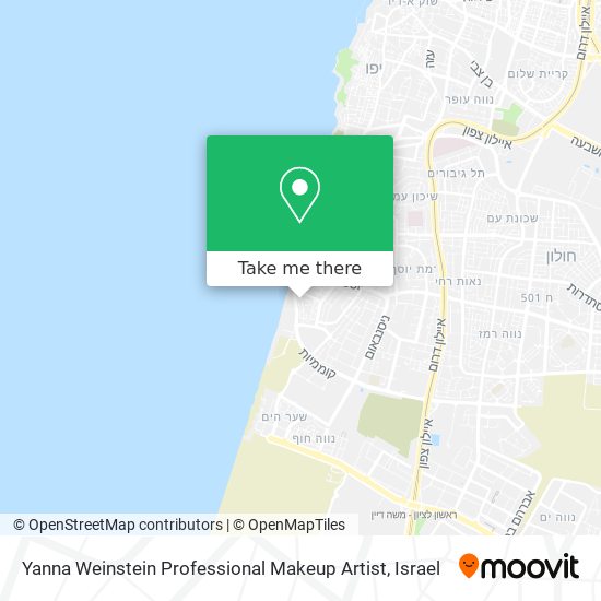 Yanna Weinstein Professional Makeup Artist map