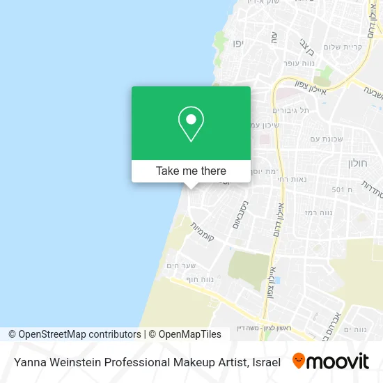 Карта Yanna Weinstein Professional Makeup Artist