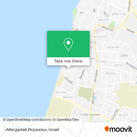 Карта «Мигдалей Исраэль»