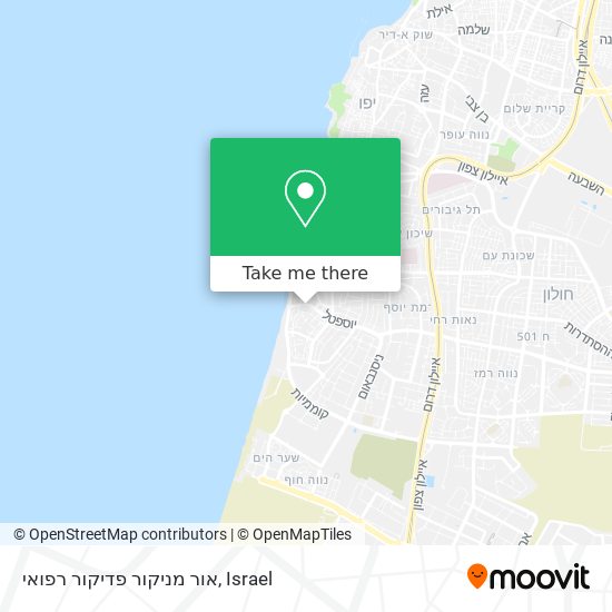 אור מניקור פדיקור רפואי map