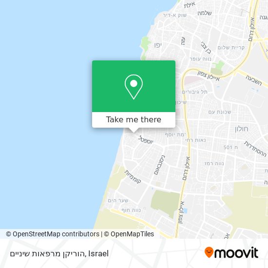 הוריקן מרפאות שיניים map