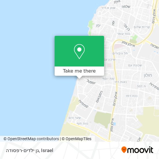 גן ילדים-רפסודה map