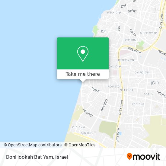 Карта DonHookah Bat Yam