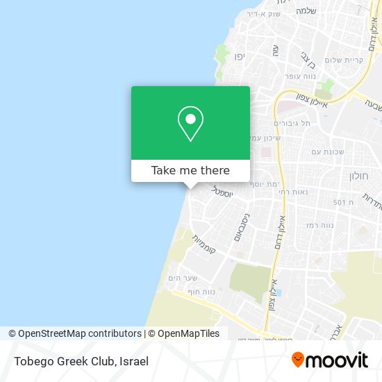 Tobego Greek Club map