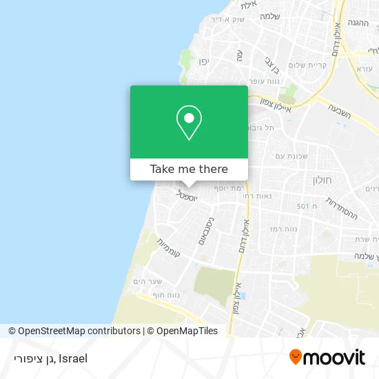 Карта גן ציפורי