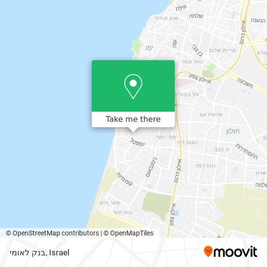 בנק לאומי map