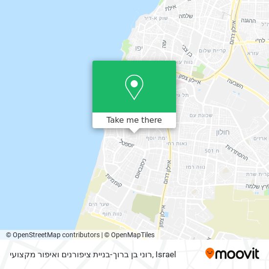 רוני בן ברוך-בניית ציפורנים ואיפור מקצועי map