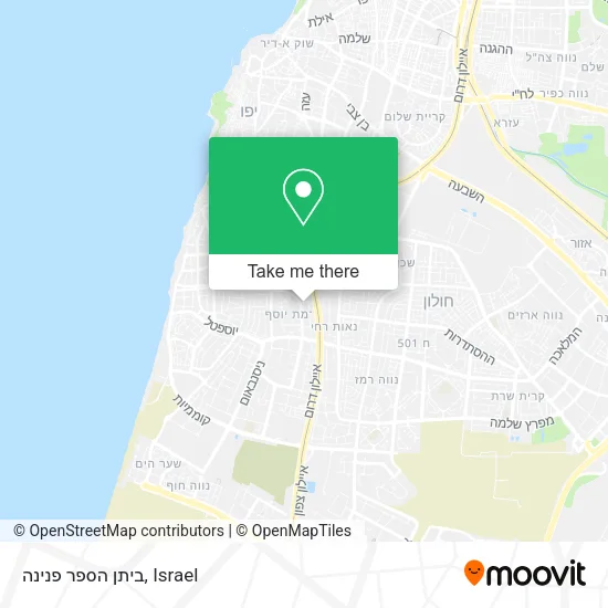ביתן הספר פנינה map