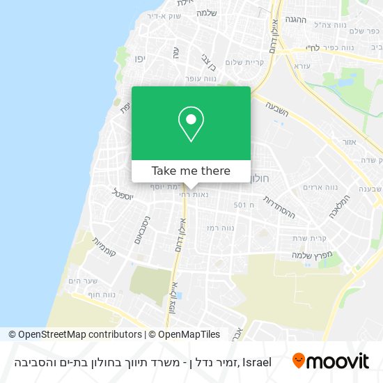 זמיר נדל ן - משרד תיווך בחולון בת-ים והסביבה map