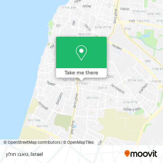 טאבו חולון map