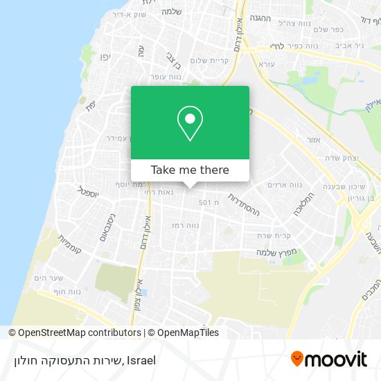 שירות התעסוקה חולון map