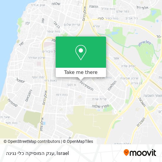 ענק המוסיקה כלי נגינה map