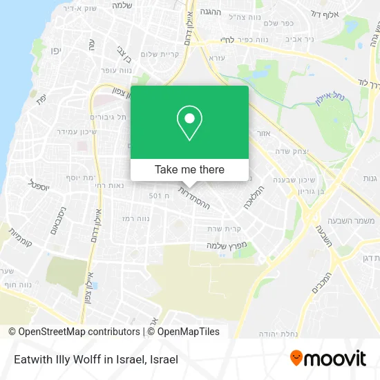 Карта Eatwith Illy Wolff in Israel