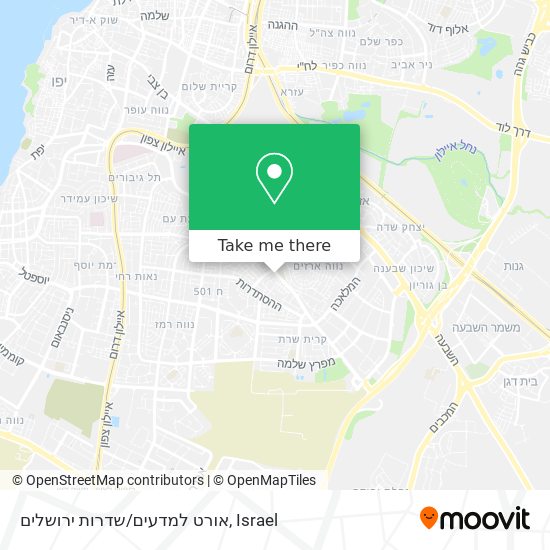 אורט למדעים/שדרות ירושלים map