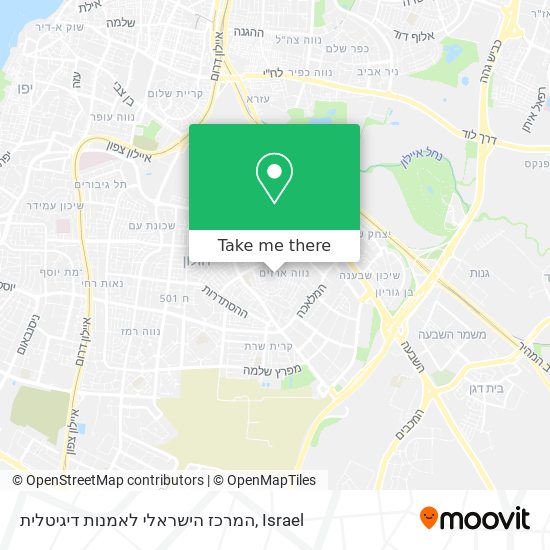 המרכז הישראלי לאמנות דיגיטלית map