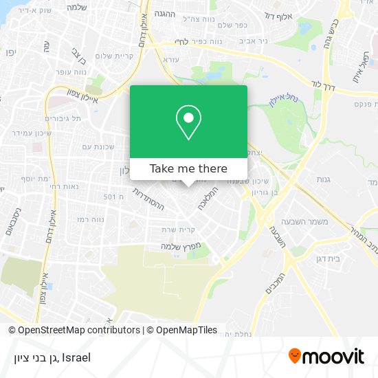 גן בני ציון map