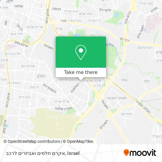 אקרם חלפים ואביזרים לרכב map