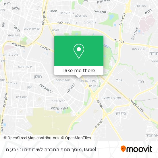 מוסך מנוף החברה לשירותים ונוי בע מ map