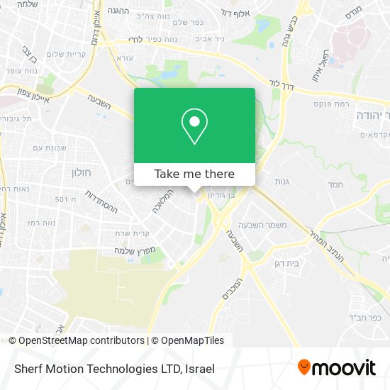 Sherf Motion Technologies LTD map