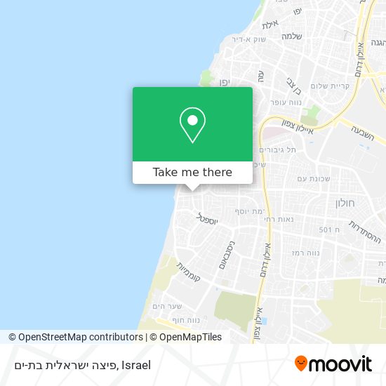 פיצה ישראלית בת-ים map