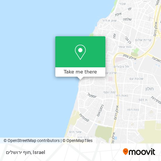 חוף ירושלים map