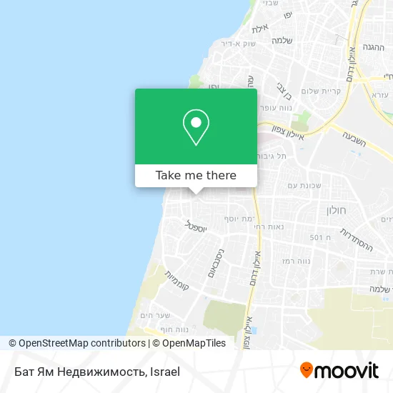 Бат Ям Недвижимость map