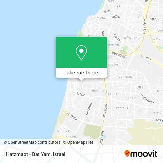 Hatzmaot - Bat Yam map