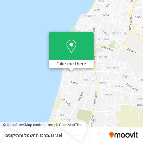 מרכז החשמל והתיקונים map