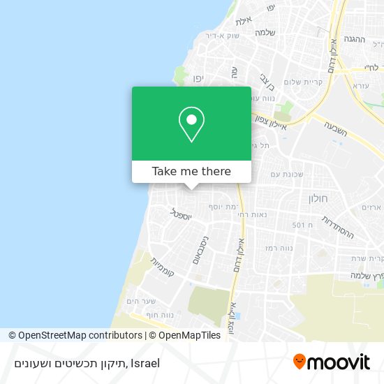 תיקון תכשיטים ושעונים map