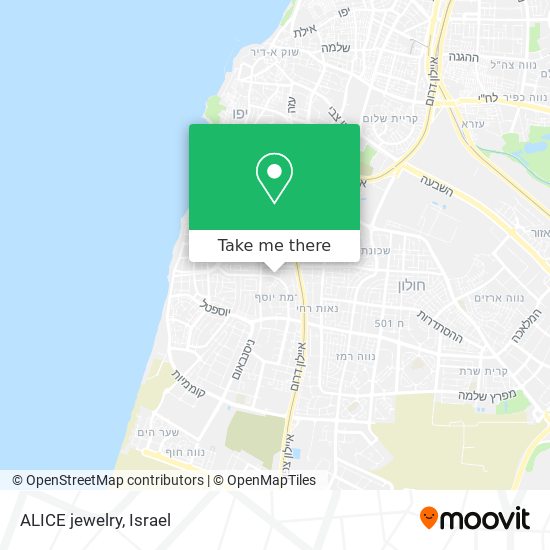 ALICE jewelry map