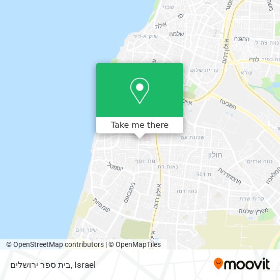 בית ספר ירושלים map