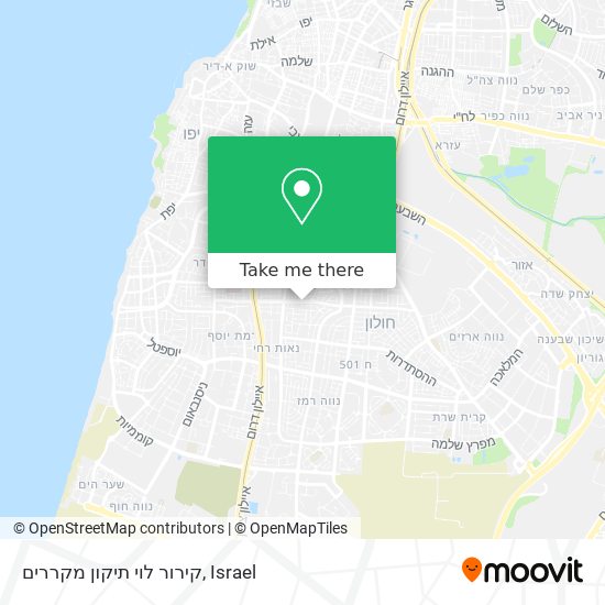 קירור לוי תיקון מקררים map