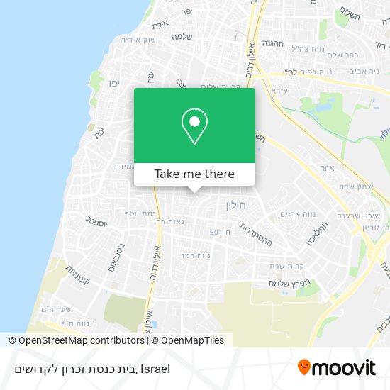 בית כנסת זכרון לקדושים map