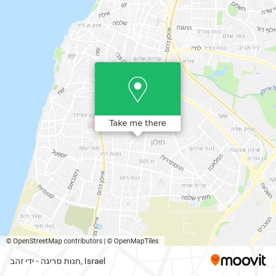 חנות סריגה - ידי זהב map