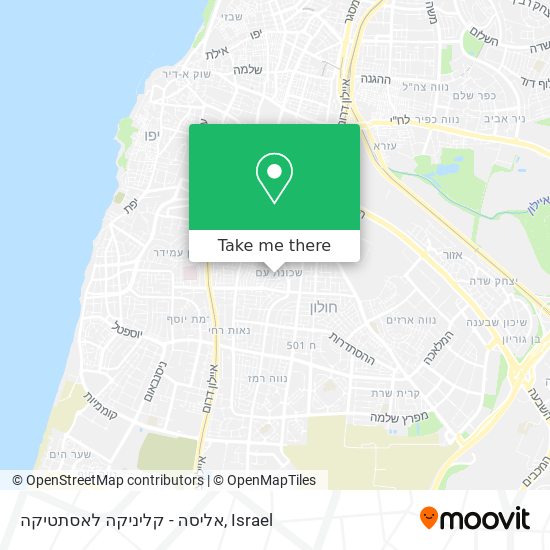 אליסה - קליניקה לאסתטיקה map