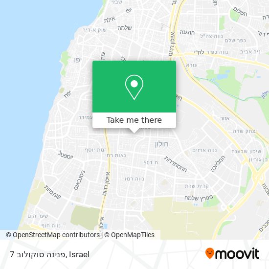 פנינה סוקולוב 7 map